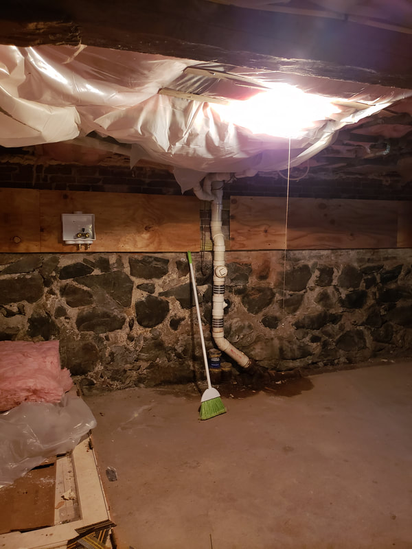 Basement Installation of Two Laundry Boxes