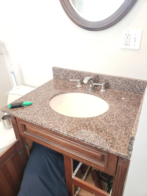 Bathroom Remodel -  Sink - Before